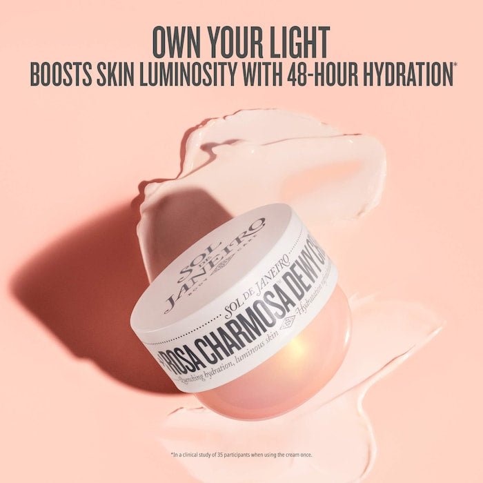Sol de Janeiro 
Rosa Charmosa Dewy Body Cream with Rosewater + Crystal Peptides