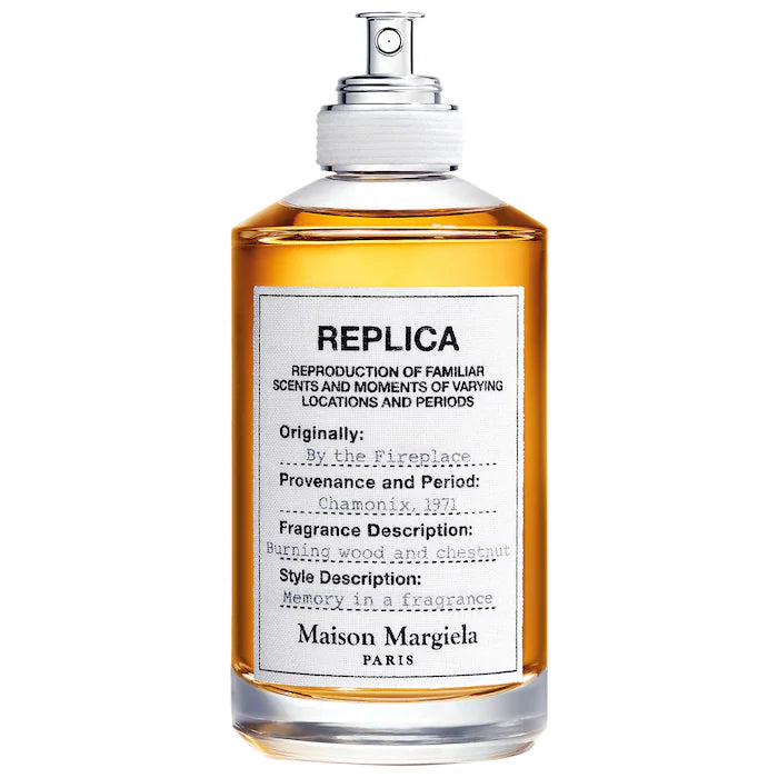Maison Margiela 
‘REPLICA' By the Fireplace Eau de Toilette with Chestnut, Vanilla, and Clove Oil 100 ml