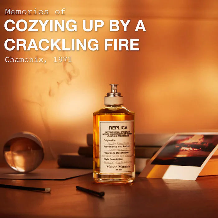 Maison Margiela 
‘REPLICA' By the Fireplace Eau de Toilette with Chestnut, Vanilla, and Clove Oil 100 ml