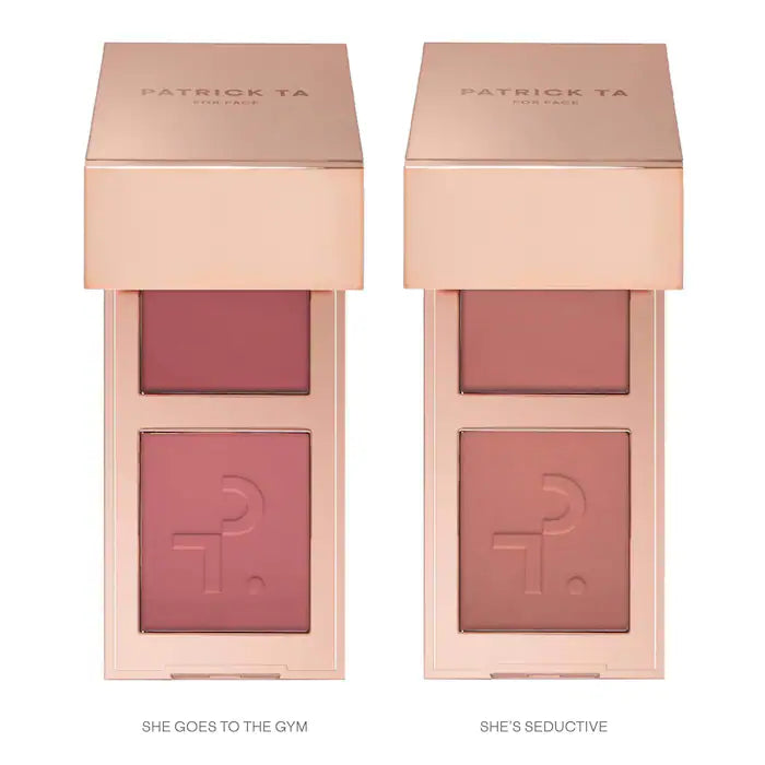 PATRICK TA 
Mini Must-Have Major Headlines Double-Take Crème & Powder Blush Duo Set