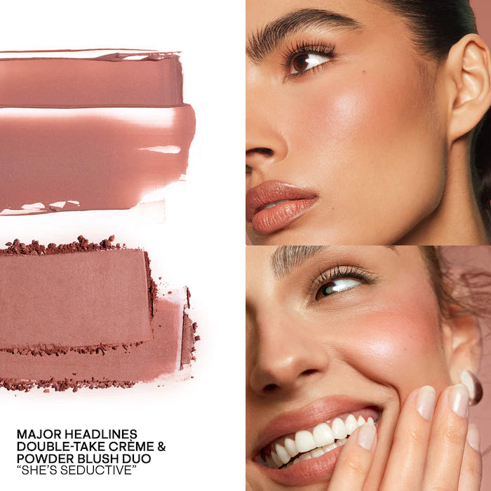PATRICK TA 
Mini Must-Have Major Headlines Double-Take Crème & Powder Blush Duo Set