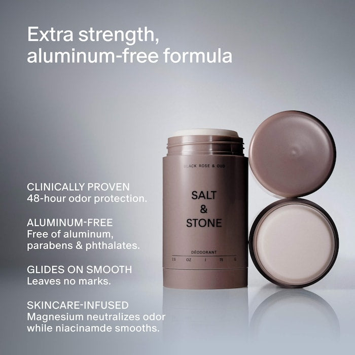 Salt & Stone 
Black Rose & Oud Extra-Strength Aluminum-Free Deodorant