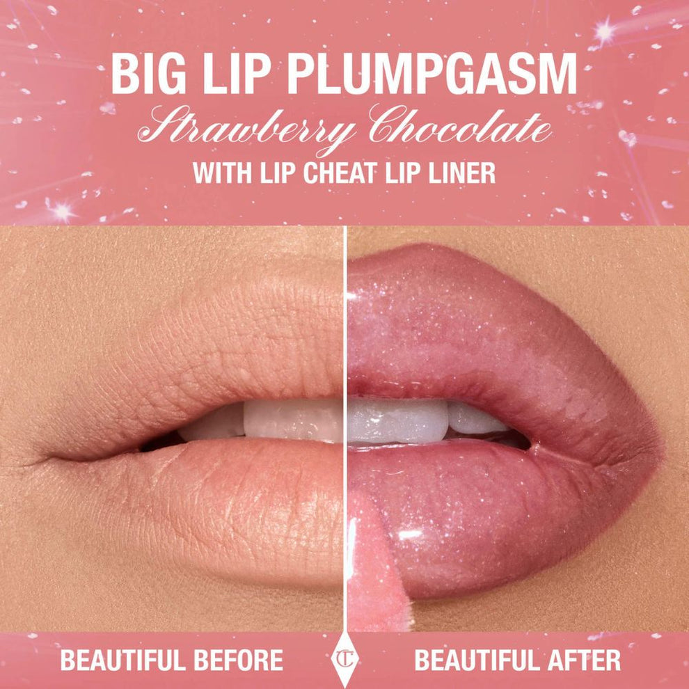 CHARLOTTE TILBURY Big Lip Plumpgasm Plumping Lip Gloss- Strawberry Chocolate