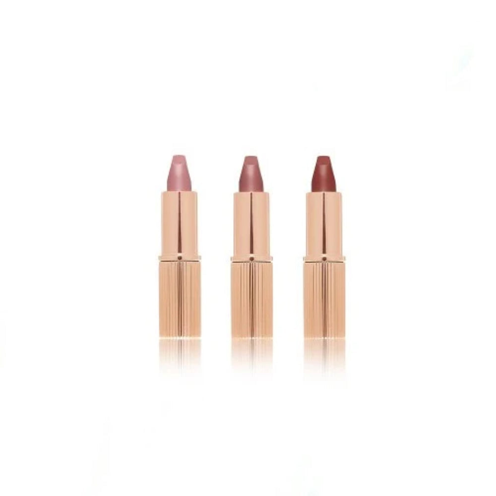 CHARLOTTE TILBURY Iconic Mini Lip Wardrobe Mini Lipstick Trio