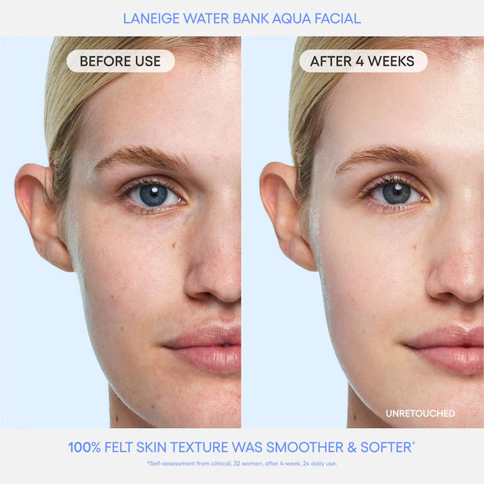 LANEIGE  Water Bank Aqua Facial Serum BHA + AHA - Gently Exfoliate, Hydrate & Glow