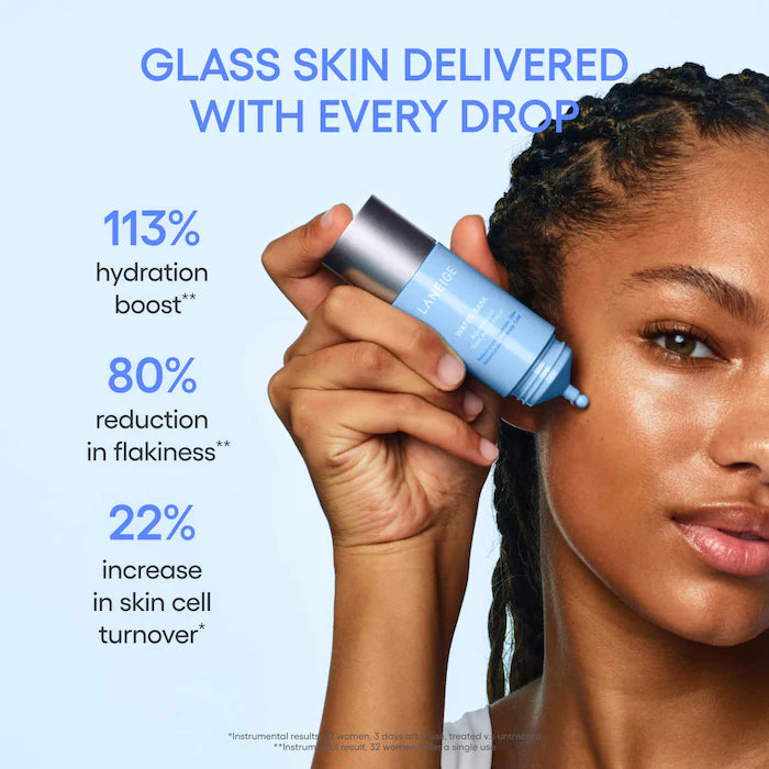 LANEIGE  Water Bank Aqua Facial Serum BHA + AHA - Gently Exfoliate, Hydrate & Glow