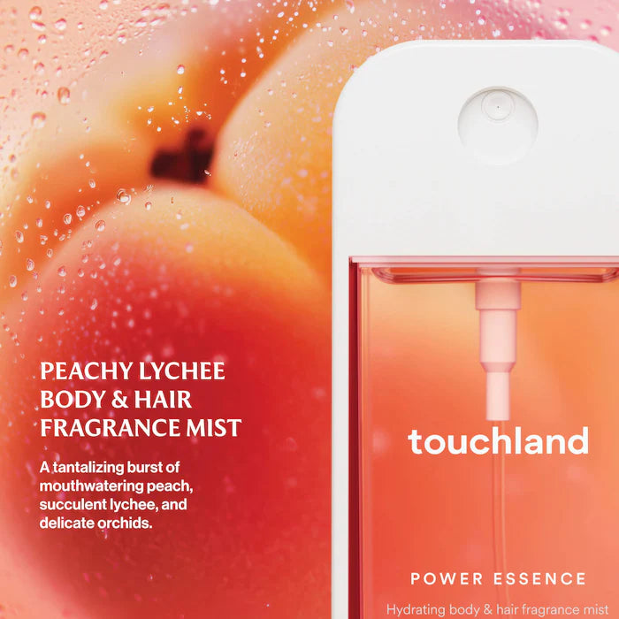 Touchland  Peachy Lychee Power Essence Body & Hair Fragrance Mist