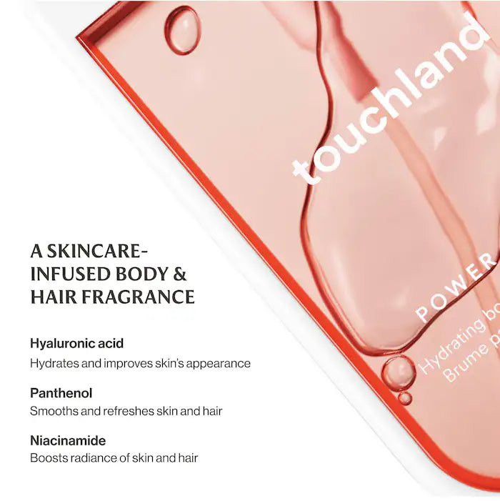 Touchland  Peachy Lychee Power Essence Body & Hair Fragrance Mist