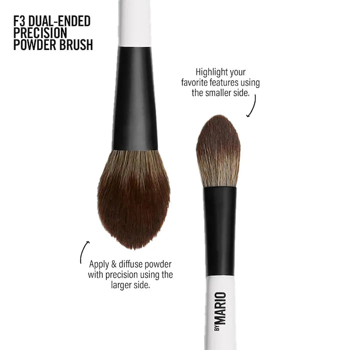 MAKEUP BY MARIO  F3 Dual-Ended Precision Powder Brush