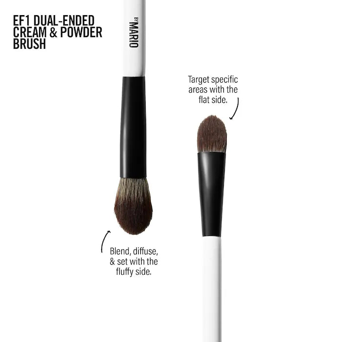 MAKEUP BY MARIO  EF1 Dual-Ended Cream & Powder Brush