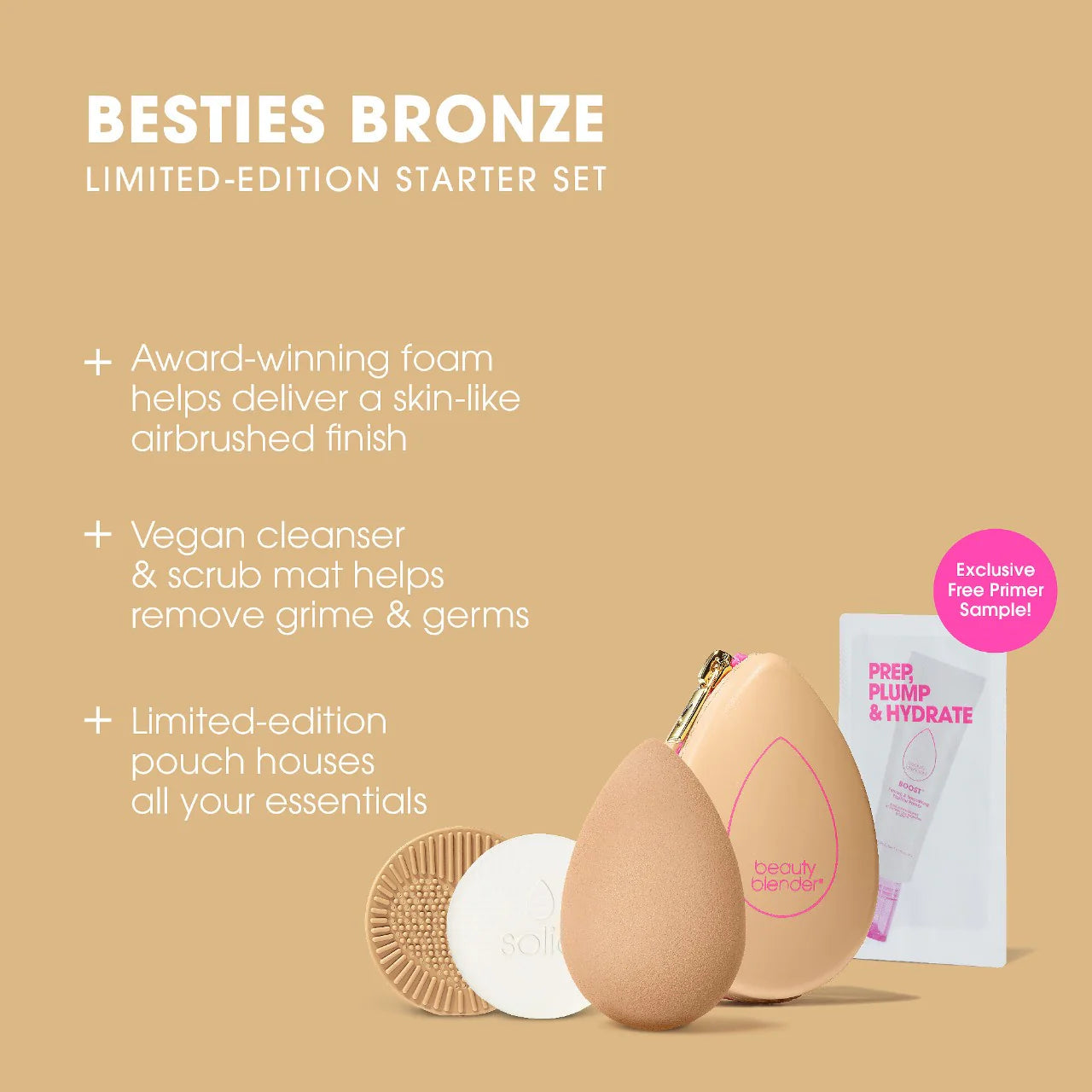 BEAUTYBLENDER  Besties Charcoal Blend & Cleanse 4-Piece Starter Set