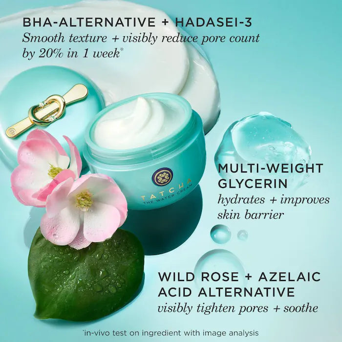 Tatcha  The Water Cream Oil-Free Pore Minimizing Refillable Moisturizer
