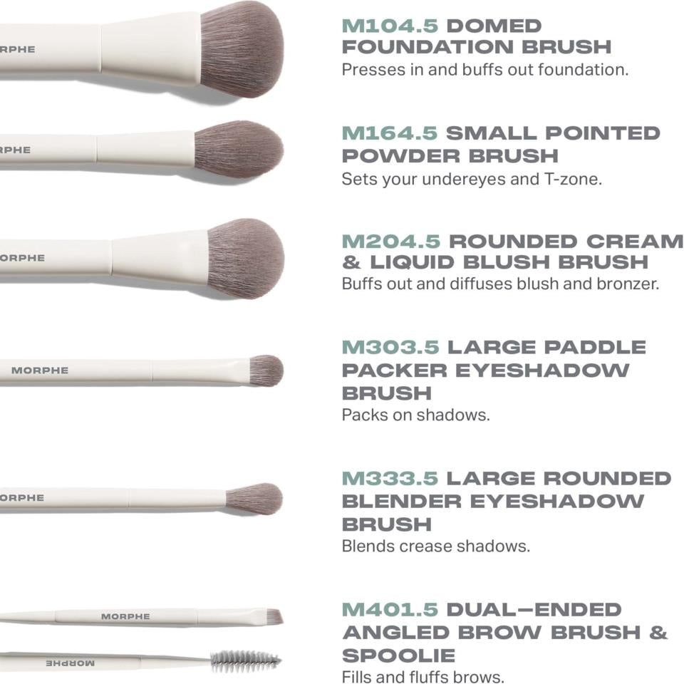 Morphe Along for the Glide 6-Piece Travel Brush Set