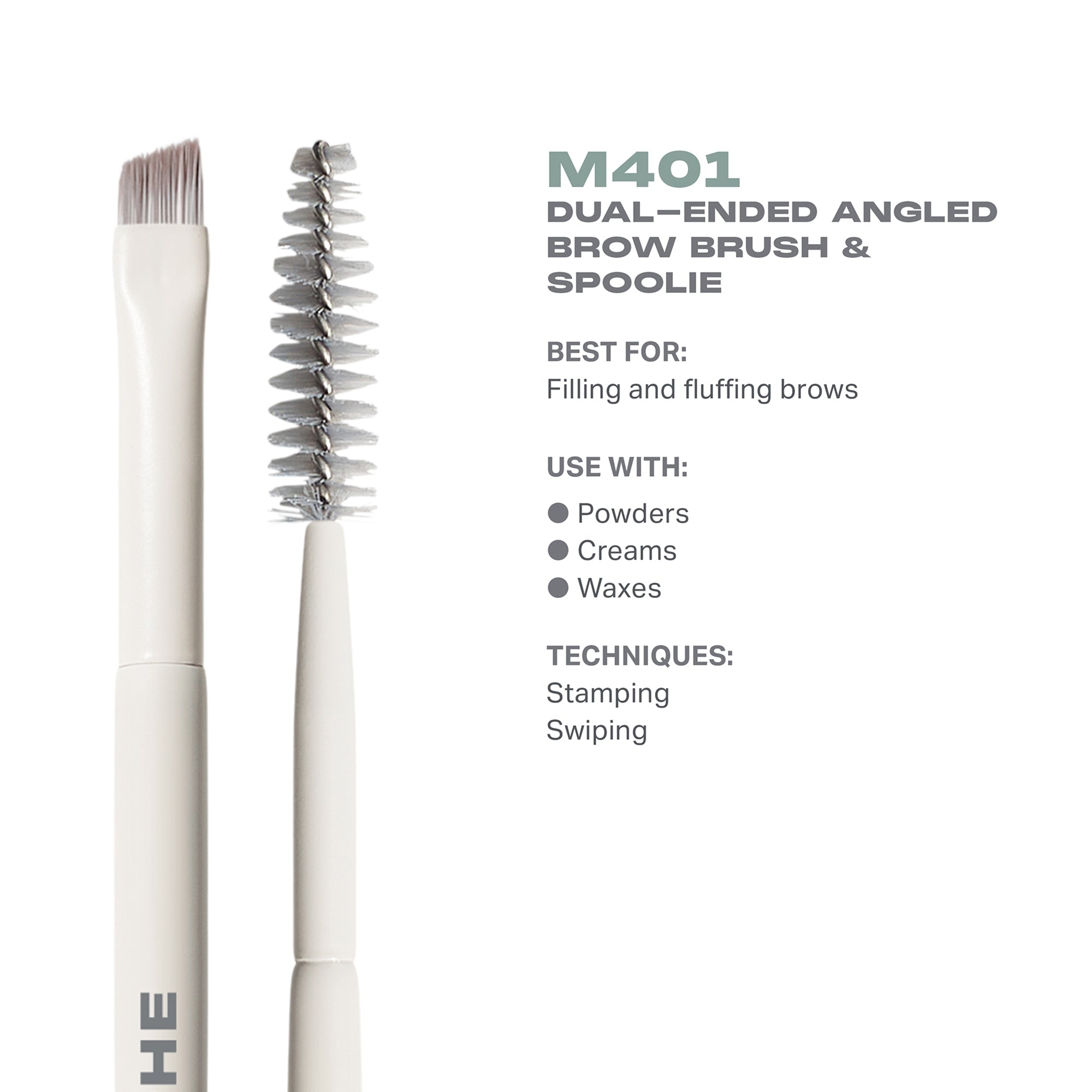 Morphe M401 Dual-Ended Angled Brow Brush & Spoolie
