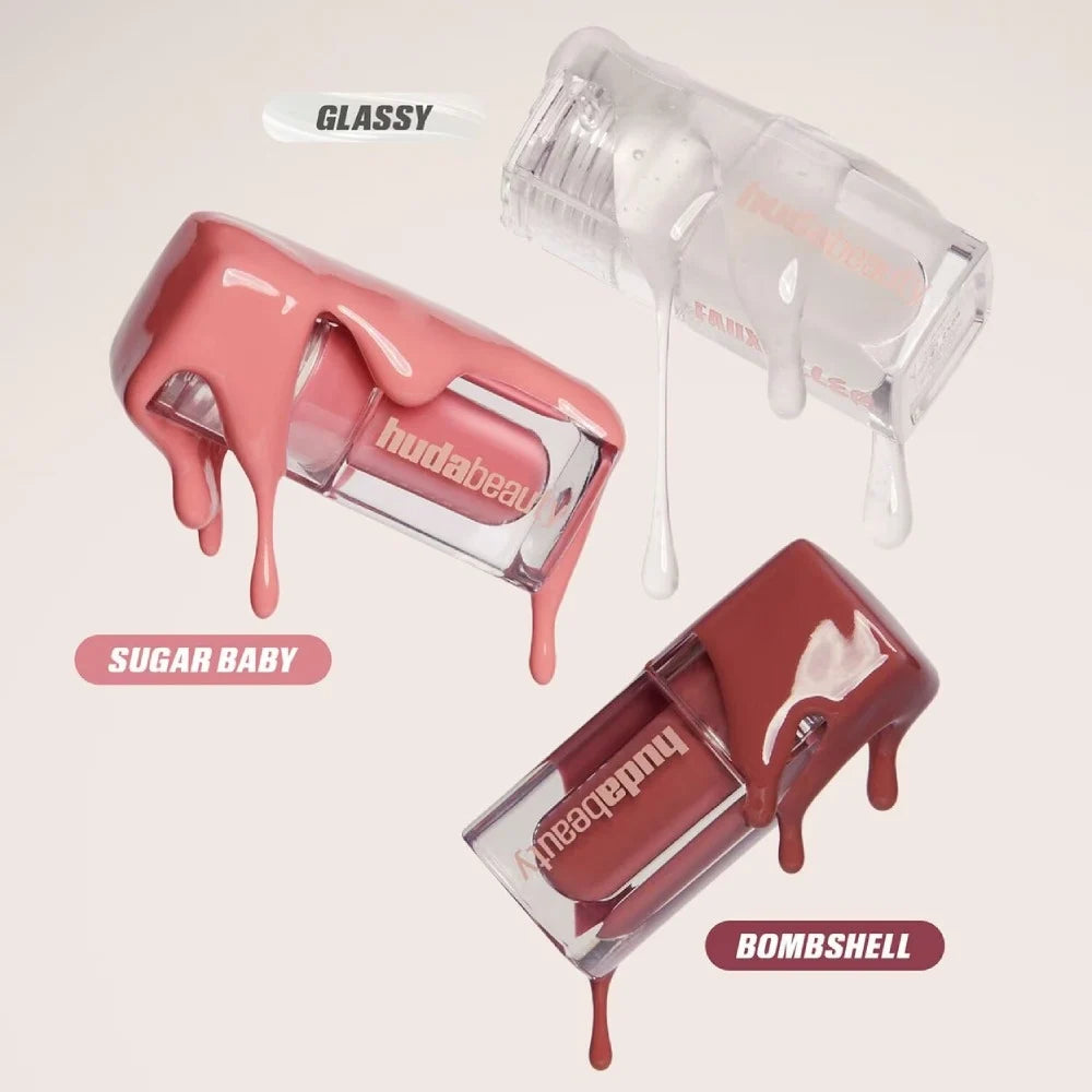 Huda Beauty Glossiest Mini Lip Gloss Set 3 Pcs